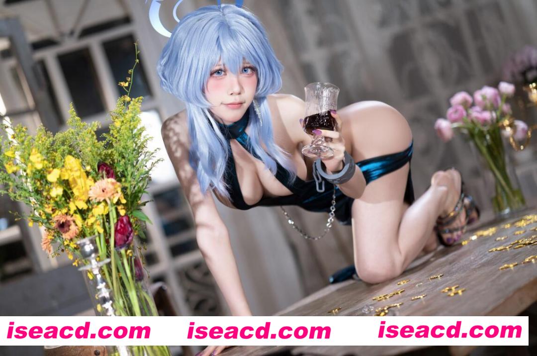 【cosplay】水淼aqua – 蔚蓝档案 天雨亚子礼服 [146P]【600M】