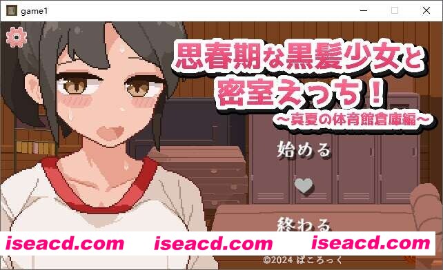 【互动SLG/AI汉化/像素动态】青春期的黑发少女与密室oo 盛夏的体育馆仓库 AI汉化版【300M】